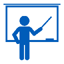 icône professeur au tableau